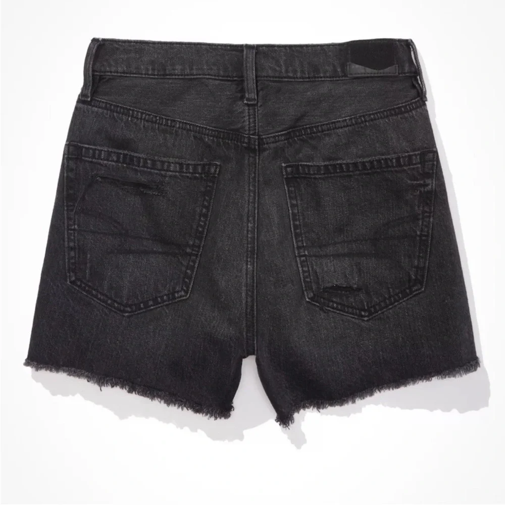 NEW American Eagle AE 90s High Rise Boyfriend Black Denim Jean Shorts
